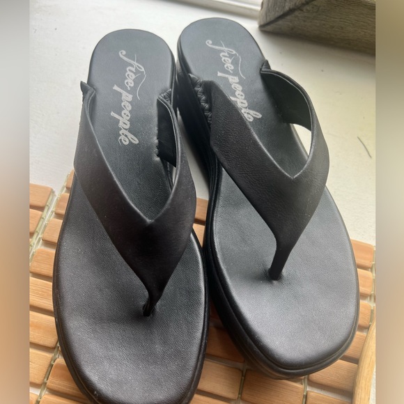 New leather platform Free People Sandals - Picture 2 of 3